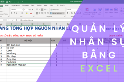 Quản Lý Nhân Sự Bằng Excel Cho Spa, Thẩm Mỹ Viện, Clinic | File excel mẫu