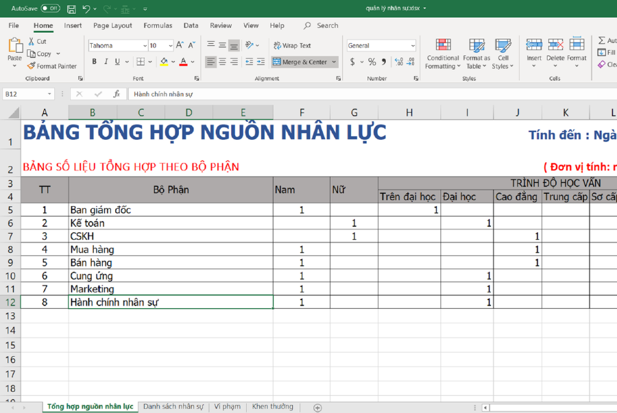 Sheet Tổng hợp nguồn nhân lực 