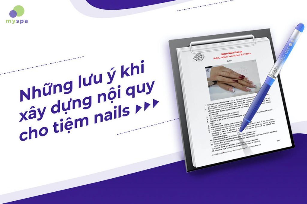 Những lưu ý khi xây dựng nội quy tiệm nail