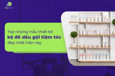 Top mẫu kệ để dầu gội tiệm tóc đẹp nhất hiện nay