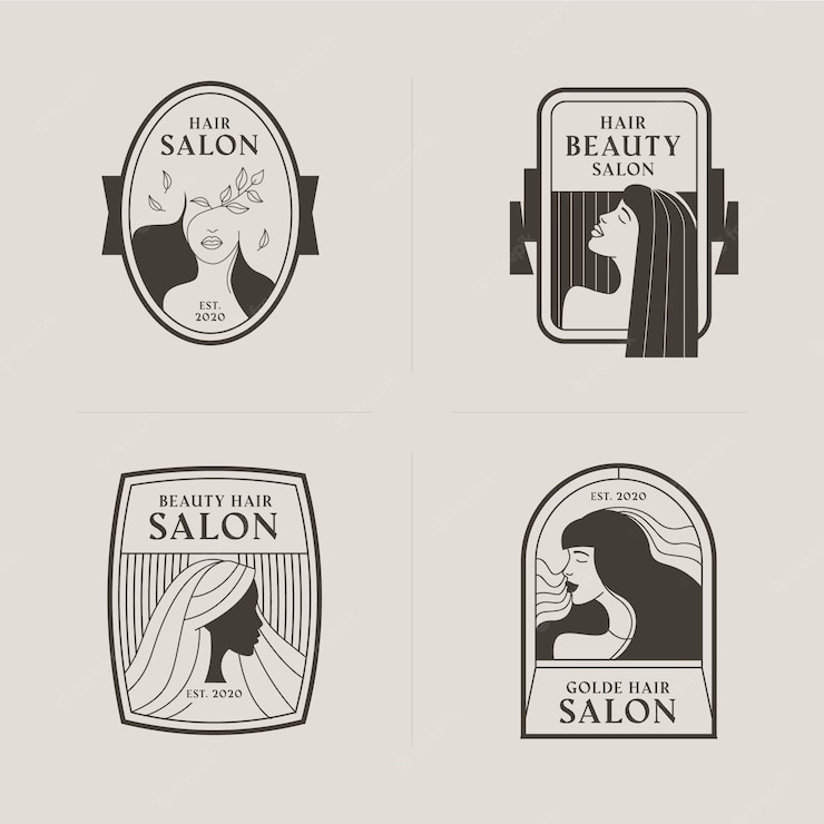 Mẫu logo salon thu hút cho salon nữ