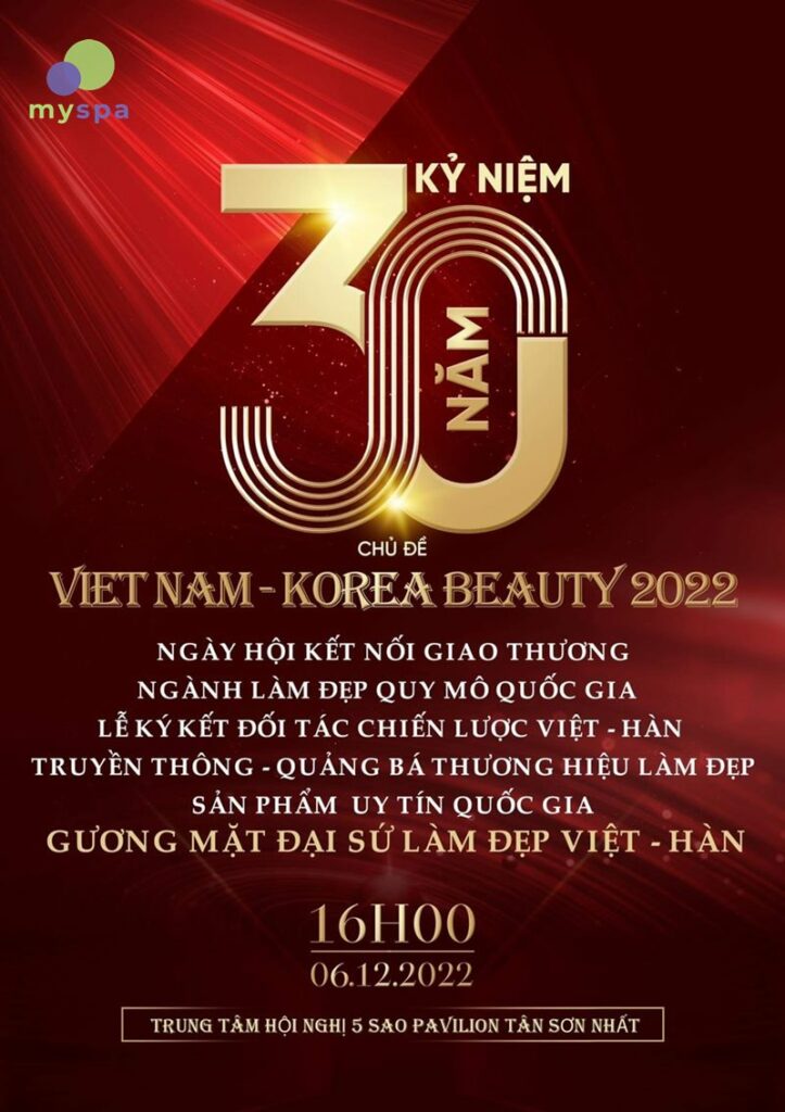 MYSPA THAM DỰ HỌP BÁO RA MẮT SỰ KIỆN “VIỆT NAM – KOREA BEAUTY 2022”