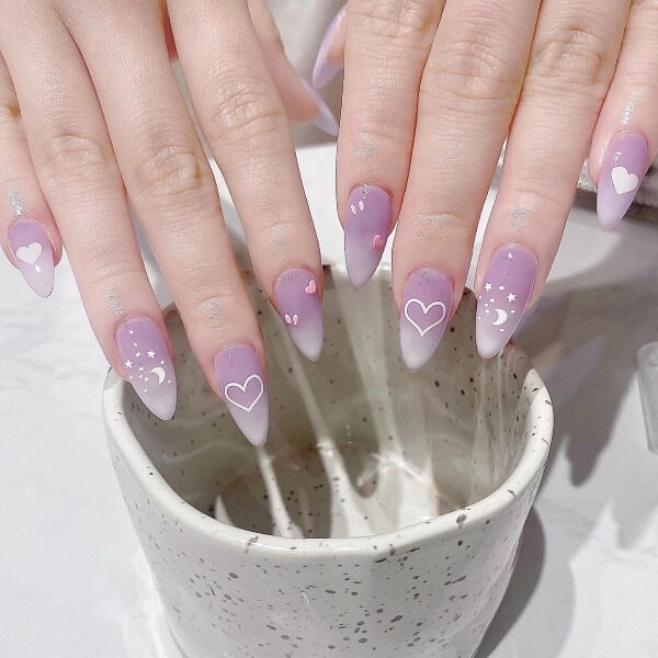 Mẫu nail màu sắc tinh tế  quý phái