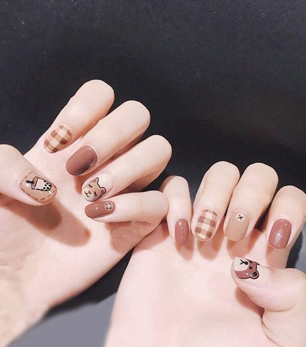 Mẫu nail đơn giản cho học sinh, sinh viên