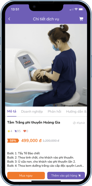 Trải nghiệm tuyệt vời trên app beautyx