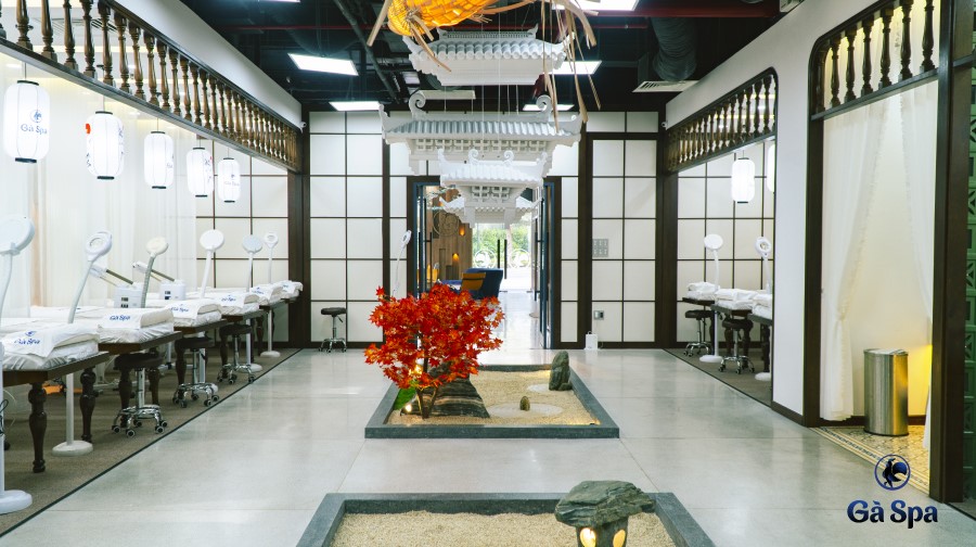 Không gian hiện đại tại gà spa