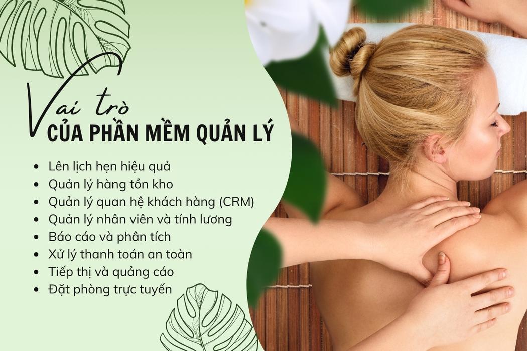 Phần mềm quản lý spa bao gồm các tính năng