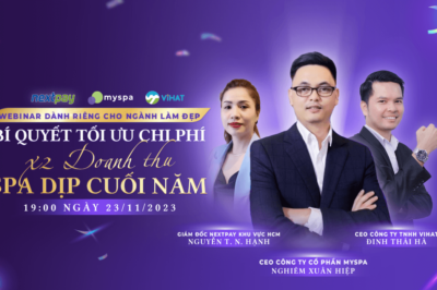 [WEBINAR] Chương trình chia sẻ trực tuyến: Bí Quyết Tăng Doanh Thu Spa Dịp Cuối Năm