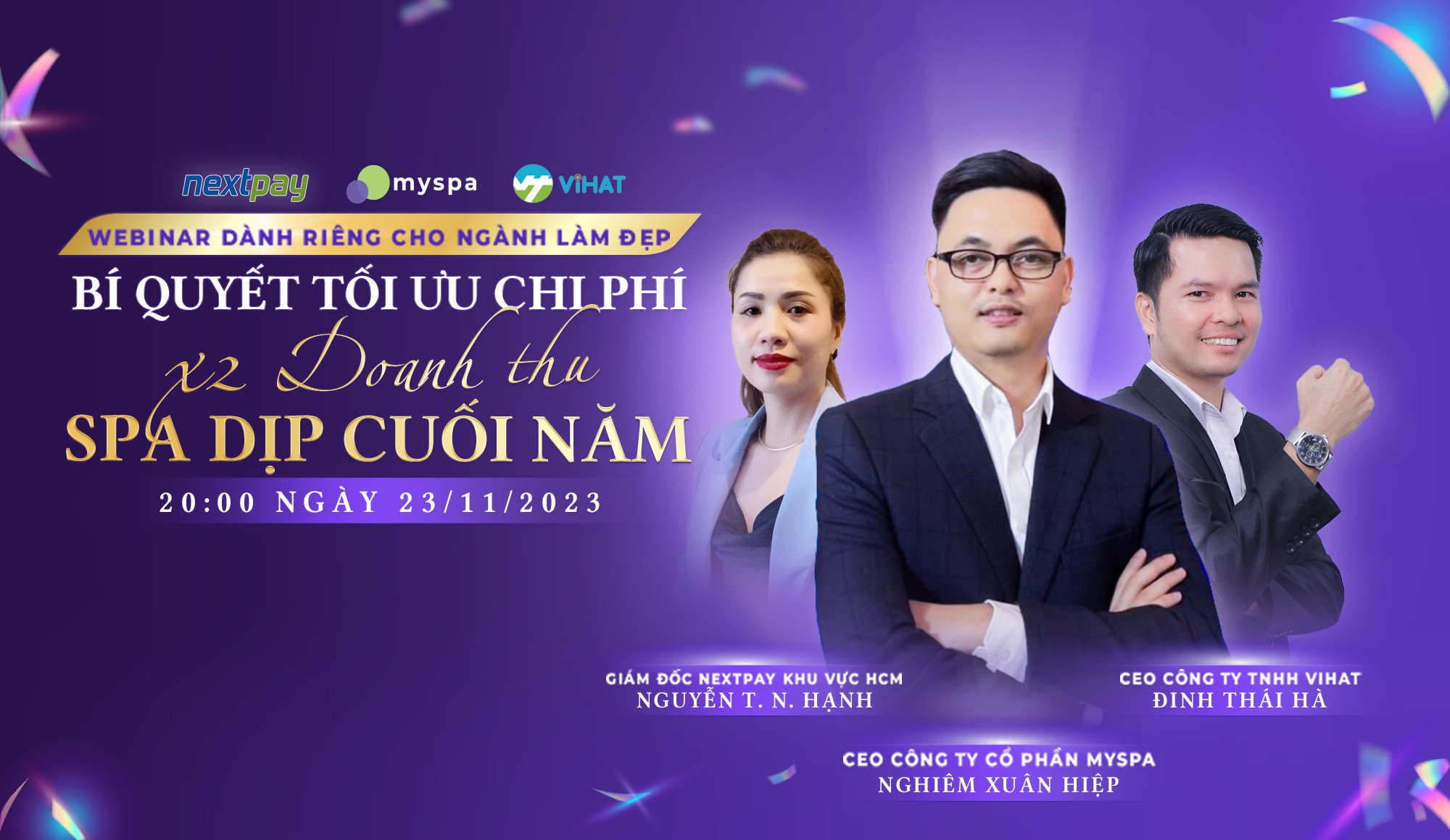 webinar chia sẻ bí quyết tăng doanh thu cho spa cuối năm