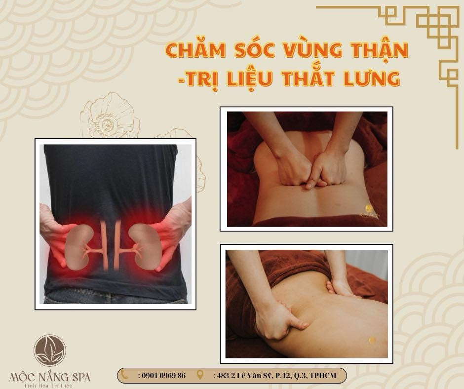 Quy trình massage thắt lưng tại Mộc Nắng Spa