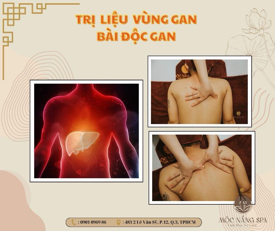 Massage Trị Liệu Thải độc Gan tại Mộc Nắng Spa