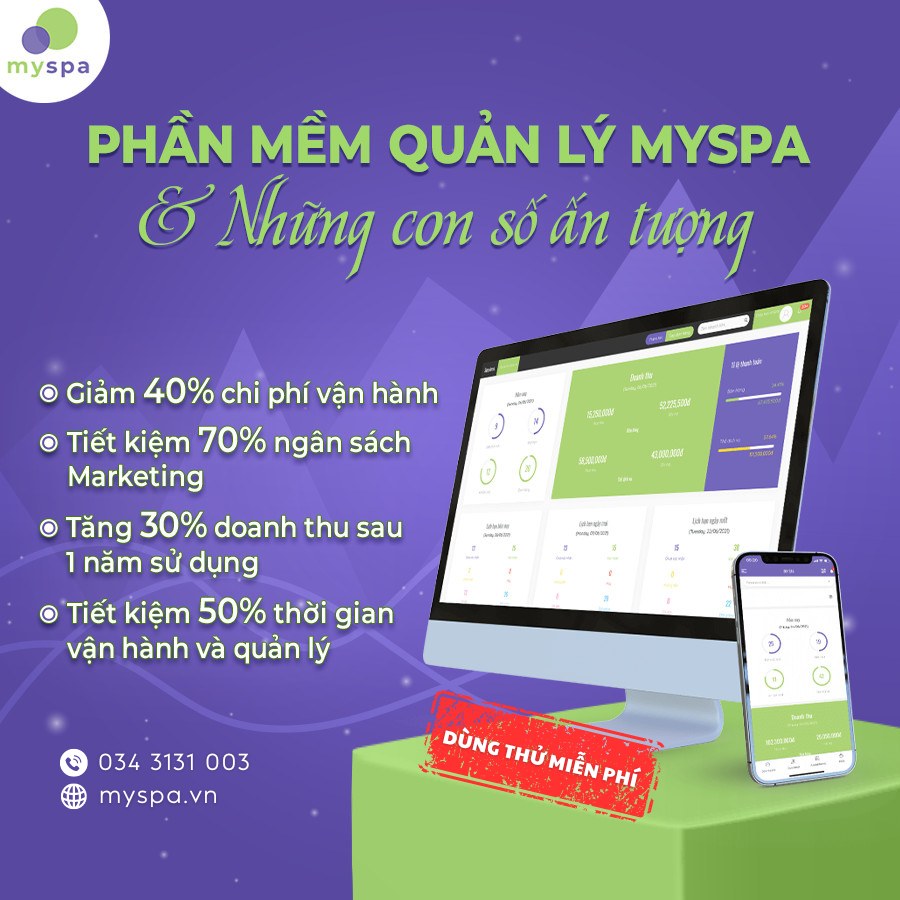 Tối ưu quy trình quản lý cùng Myspa