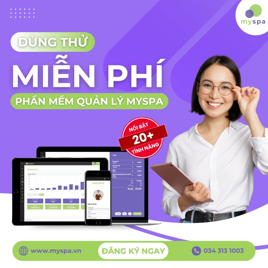 Myspa - Phần mềm quản lý spa được hơn 10.000 doanh nghiệp tin dùng