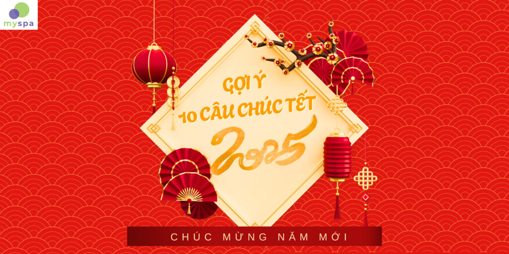 Cover bài blog top 10 lời chúc Tết 2025